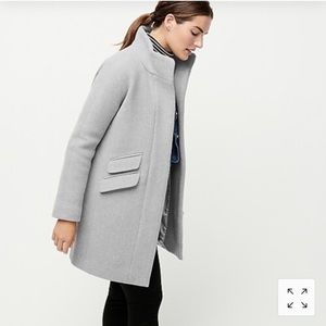 J. Crew Cocoon Coat in Italian Stadium Cloth Wool